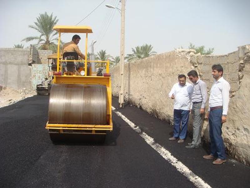 اجرای آسفالت معابر در کاکی