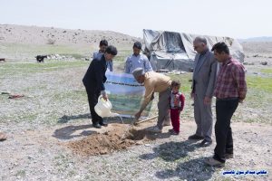 کاشت نهال در منطقه عشایری دشتی