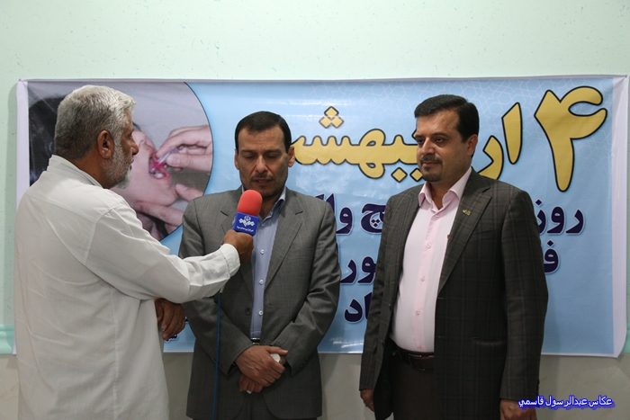رونمایی از واکسن دو ظرفیتی فلج اطفال در شهرستان دشتی+ تصاویر