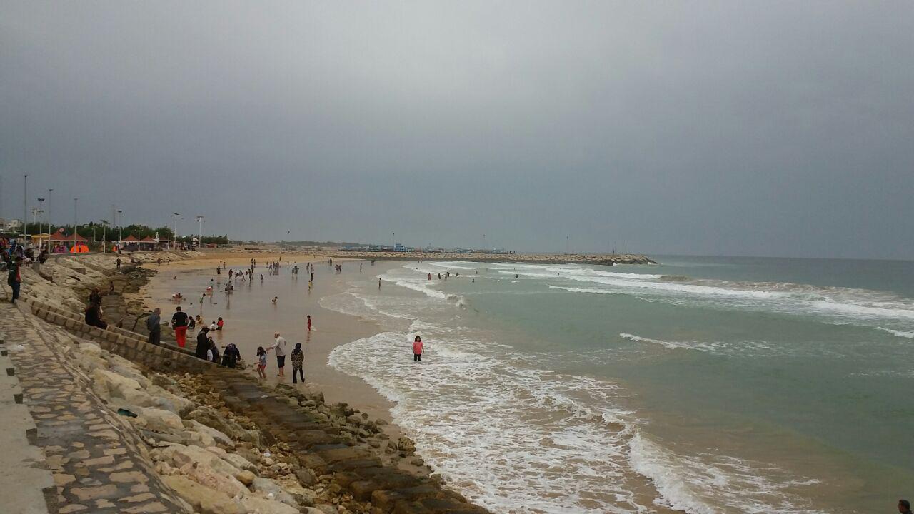 ساحل زیبای سیراف پس از بارندگی/ تصاویر